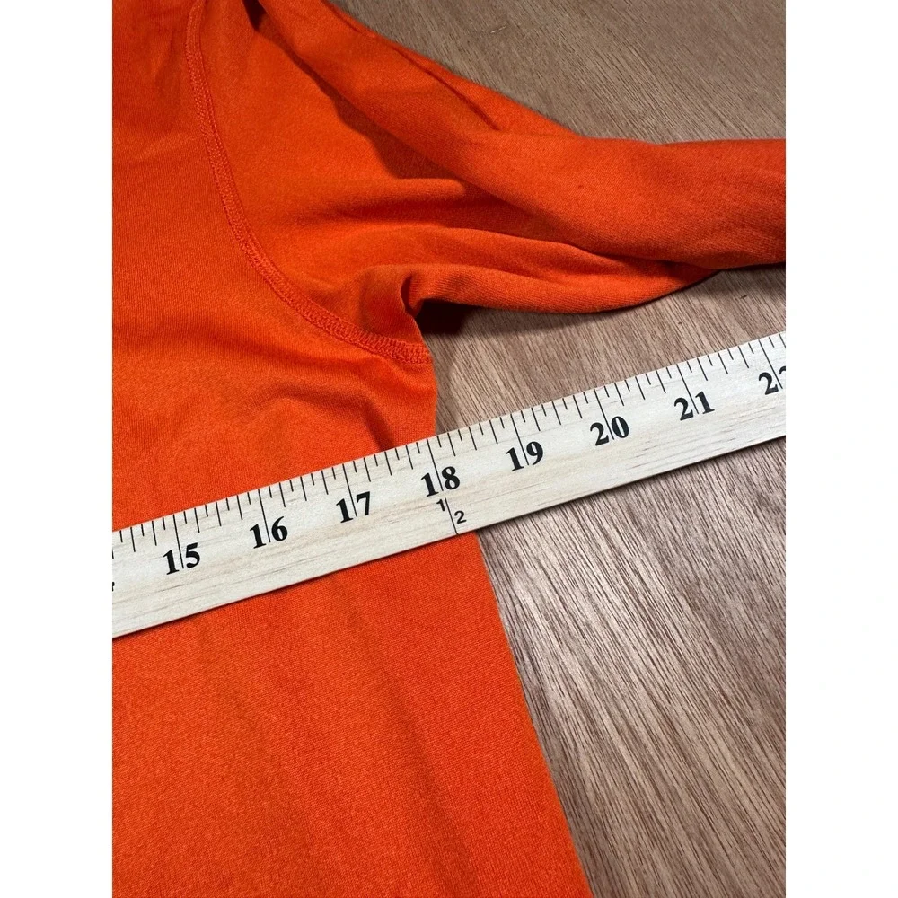 Nike Dri-FIT Swimming Shirt Mens Small Orange Long Sleeve Athletic Tee